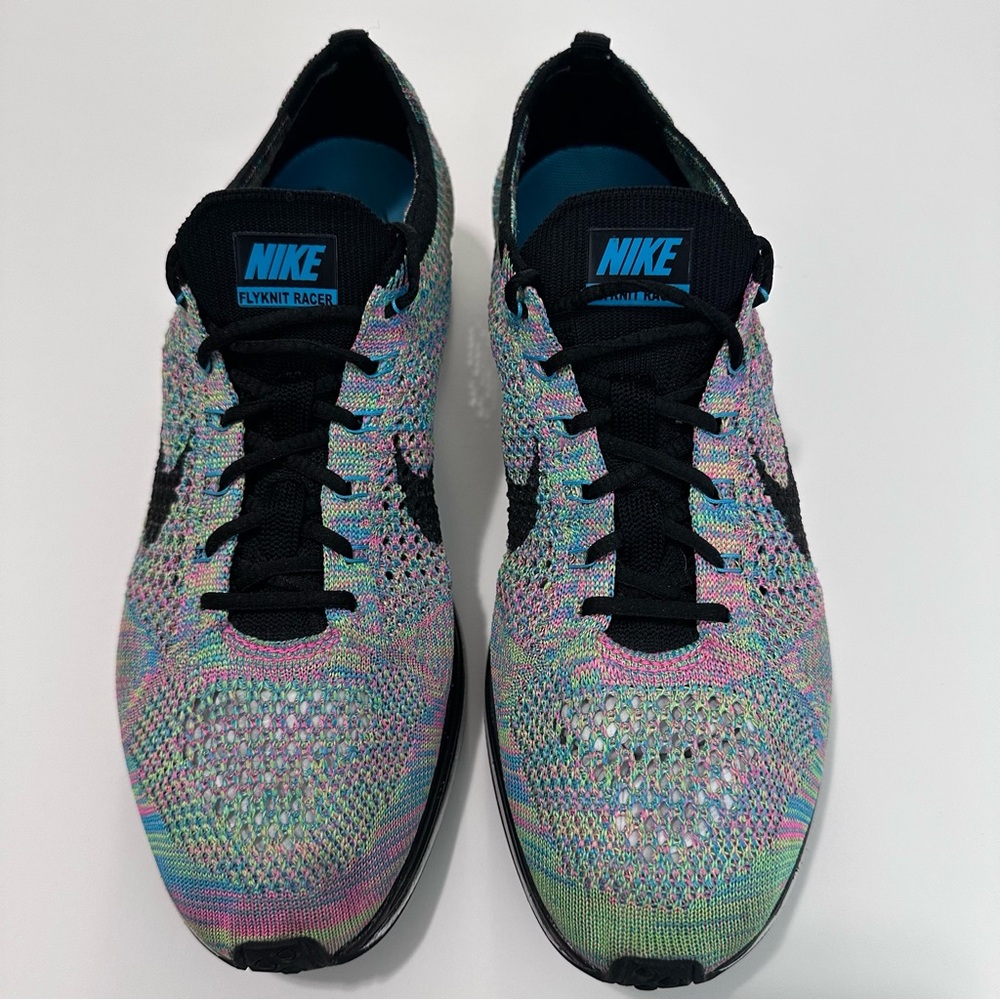 Nike Flyknit Racer in Multicolor and Black 2.0